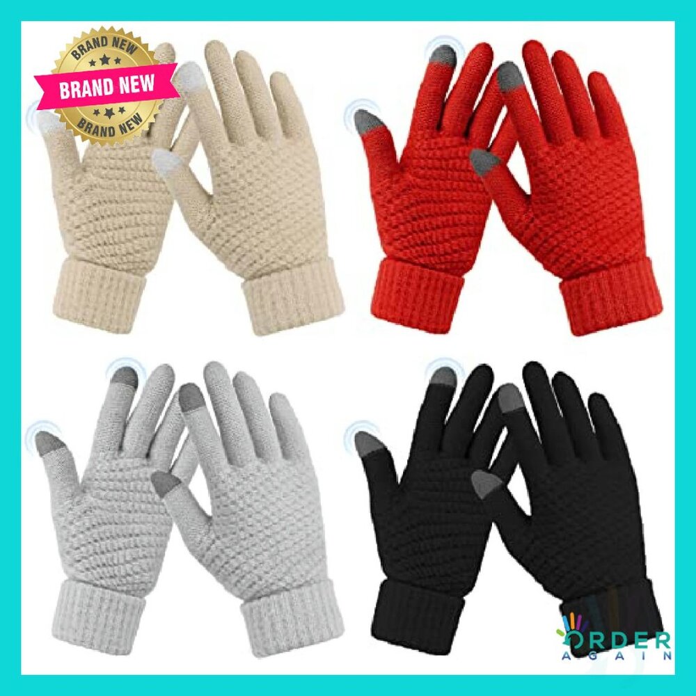 Touchscreen Winter Gloves Set Cold Weather Mitten… - image 2
